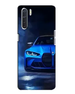 Чохол для OPPO A91 з картинкою «Блакитна BMW M4»