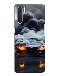 Чохол для OPPO A91 з картинкою «BMW у диму»