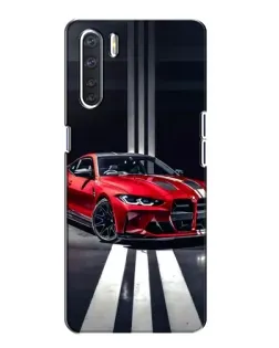 Чохол для OPPO A91 з картинкою «Червона BMW на дорозі»