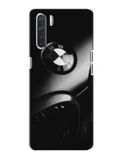 Чохол для OPPO A91 з картинкою «Емблема BMW — макро»