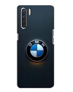 Чохол для OPPO A91 з картинкою «Логотип BMW — мінімалізм»
