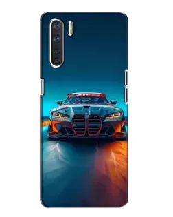 Чехол для OPPO A91 с картинкой «BMW — огни неона» Чехол для OPPO A91 с картинкой «BMW — огни неона»