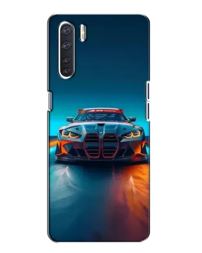 Чехол для OPPO A91 с картинкой «BMW — огни неона» Чехол для OPPO A91 с картинкой «BMW — огни неона»
