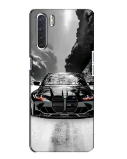 Чехол для OPPO A91 с картинкой «BMW — акварельный дрифт» Чехол для OPPO A91 с картинкой «BMW — акварельный дрифт»