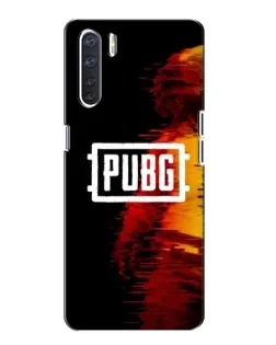 Чохол для OPPO A91 з картинкою «Яскравий логотип PUBG»