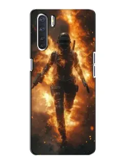 Чохол для OPPO A91 з картинкою «BMW — швидкість у дощі»