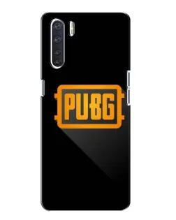 Чохол для OPPO A91 з картинкою «PUBG — рамка лого»