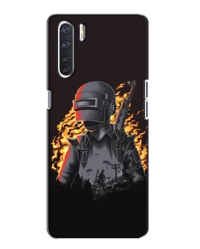 Чохол для OPPO A91 з картинкою «PUBG — вогняний силует» Чохол для OPPO A91 з картинкою «PUBG — вогняний силует»