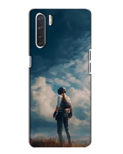 Чохол для OPPO A91 з картинкою «Герой PUBG на скелі» Чохол для OPPO A91 з картинкою «Герой PUBG на скелі»
