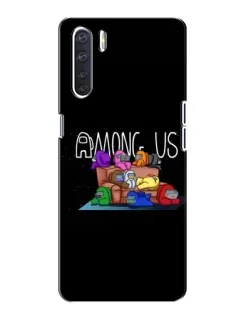 Чохол для OPPO A91 з картинкою «Логотип Among Us»