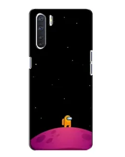 Чохол для OPPO A91 з картинкою «Самотній герой на планеті»