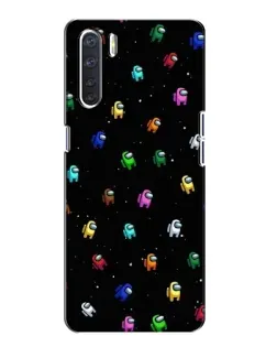 Чохол для OPPO A91 з картинкою «Екіпаж Among Us»