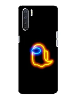 Чохол для OPPO A91 з картинкою «Among Us неонове сяйво»
