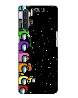 Чохол для OPPO A91 з картинкою «Команда Among Us»