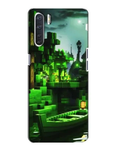Чохол для OPPO A91 з картинкою «Minecraft лісовий пейзаж»