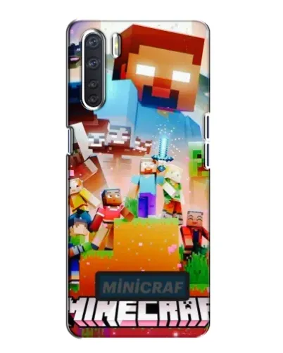 Чохол для OPPO A91 з картинкою «Minecraft герої гри»