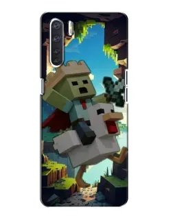 Чохол для OPPO A91 з картинкою «Стів та гусь»