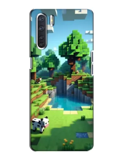 Чохол для OPPO A91 з картинкою «Minecraft літній день»