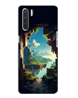 Чохол для OPPO A91 з картинкою «Вид з печери»