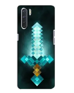 Чохол для OPPO A91 з картинкою «Алмазний меч неон»