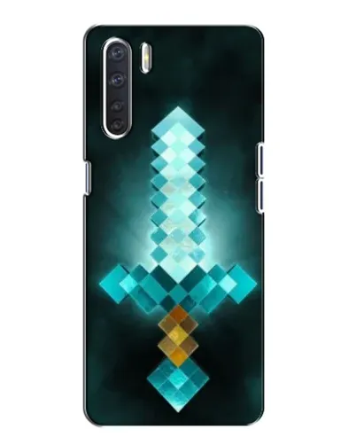 Чохол для OPPO A91 з картинкою «Алмазний меч неон»