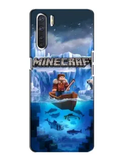 Чохол для OPPO A91 з картинкою «Minecraft льодянийсвіт»