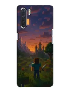 Чохол для OPPO A91 з картинкою «Стів біля вежі»