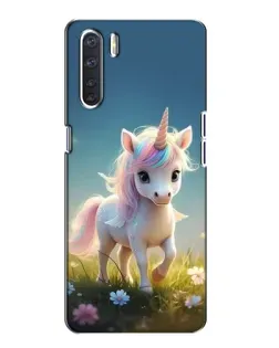 Чехол для OPPO A91 с картинкой «Единорог на поляне» Чехол для OPPO A91 с картинкой «Единорог на поляне»