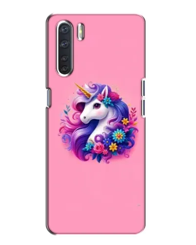 Чехол для OPPO A91 с картинкой «Сказочный единорог»