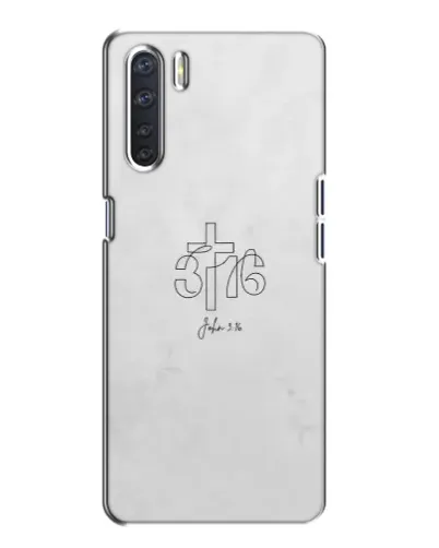 Чохол для OPPO A91 з картинкою «Івана 3:16 Хрест» Чохол для OPPO A91 з картинкою «Івана 3:16 Хрест»