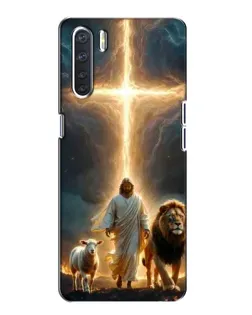 Чохол для OPPO A91 з картинкою «Лев Юди та Світло»