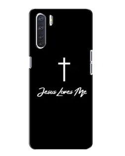 Чохол для OPPO A91 з картинкою «Ісус любить тебе»