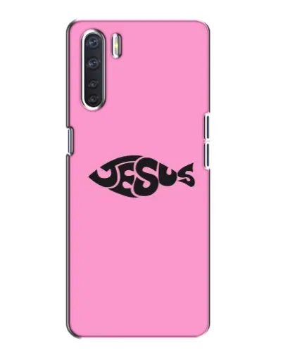Чохол для OPPO A91 з картинкою «Рожевий символ Jesus» Чохол для OPPO A91 з картинкою «Рожевий символ Jesus»