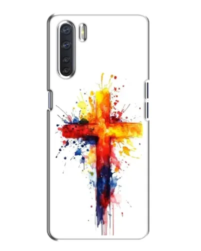 Чохол для OPPO A91 з картинкою «Акварельний хрест» Чохол для OPPO A91 з картинкою «Акварельний хрест»