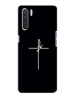 Чехол для OPPO A91 с картинкой «Тонкий крест»