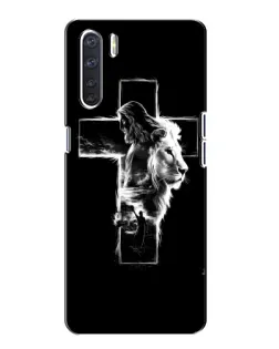 Чехол для OPPO A91 с картинкой «Сияющий крест Jesus»