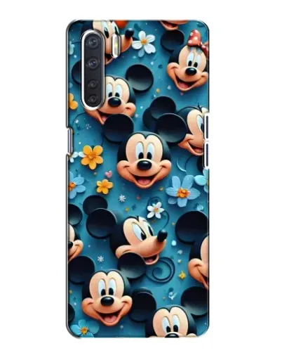Чохол для OPPO A91 з картинкою «Паттерн Міккі та Мінні»