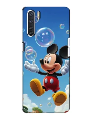 Чохол для OPPO A91 з картинкою «Mickey та мильні бульбашки»
