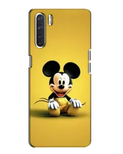 Чохол для OPPO A91 з картинкою «Міккі на жовтому»