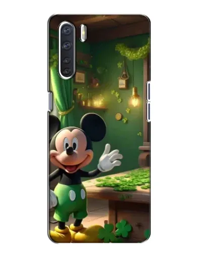 Чохол для OPPO A91 з картинкою «Міккі в майстерні»