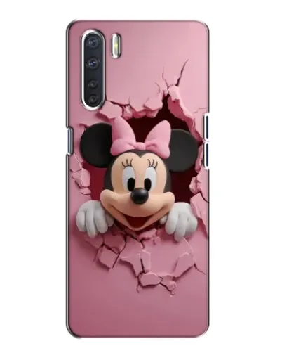 Чохол для OPPO A91 з картинкою «Мінні крізь стіну»