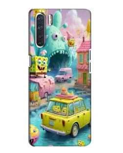 Чехол для OPPO A91 с картинкой «Монстр-трак приключения» Чехол для OPPO A91 с картинкой «Монстр-трак приключения»