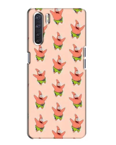 Чехол для OPPO A91 с картинкой «Патрик Стар паттерн»