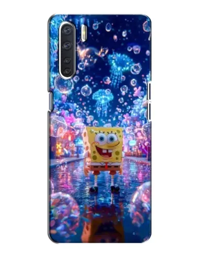 Чехол для OPPO A91 с картинкой «Неоновый океан»