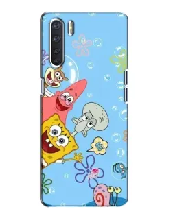 Чехол для OPPO A91 с картинкой «Веселые пузырьки»