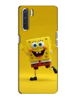 Чехол для OPPO A91 с картинкой «Позитивный Губка Боб»