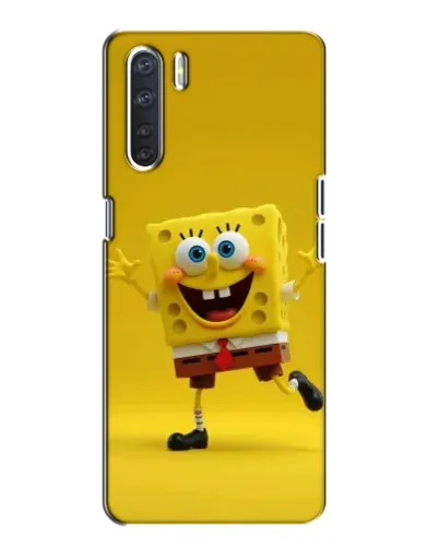 Чехол для OPPO A91 с картинкой «Позитивный Губка Боб»