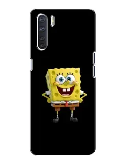 Чехол для OPPO A91 с картинкой «Классический Губка Боб»