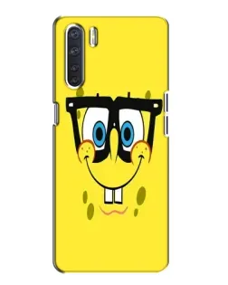 Чехол для OPPO A91 с картинкой «Минималистичный Спанч Боб»