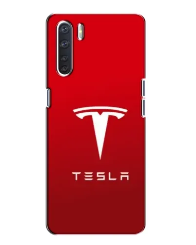 Чехол для OPPO A91 с картинкой «Tesla Red Classic»